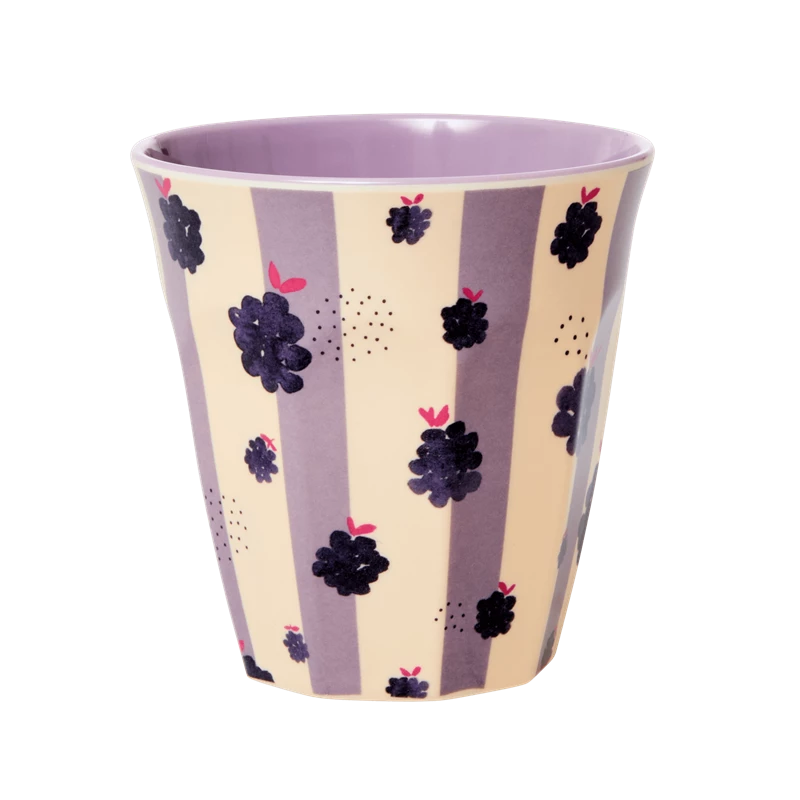 Blackberry Beauty Print Melamine Cup By Rice DK